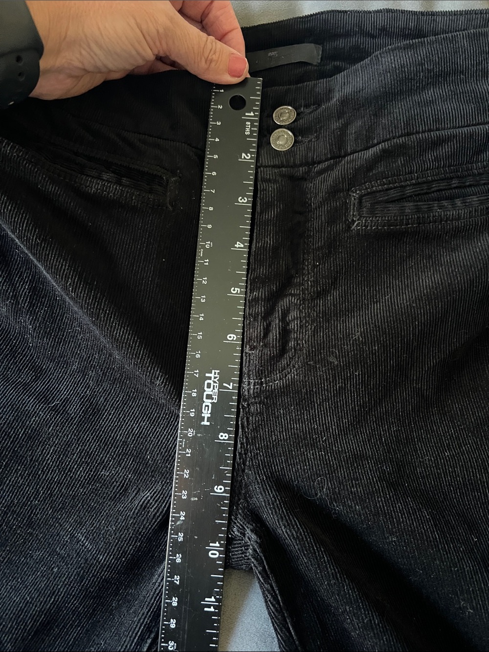 7 For All Mankind Black Flare Jeans - Picture 6 of 12